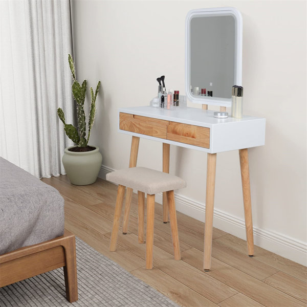 Svige Dressing Table with Mirror Wayfair.co.uk